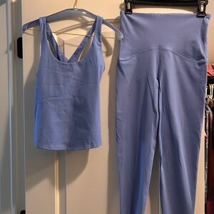 SPANX Activewear Set in Blue Cornflower Size S